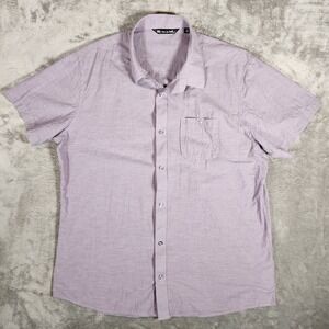 Travis Matthew Studebaker Shirt‎ Men's XXL Purple Breathable Short Sleeve 1M0475